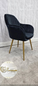 PRETORIA VELVET DINING CHAIR