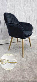 PRETORIA VELVET DINING CHAIR