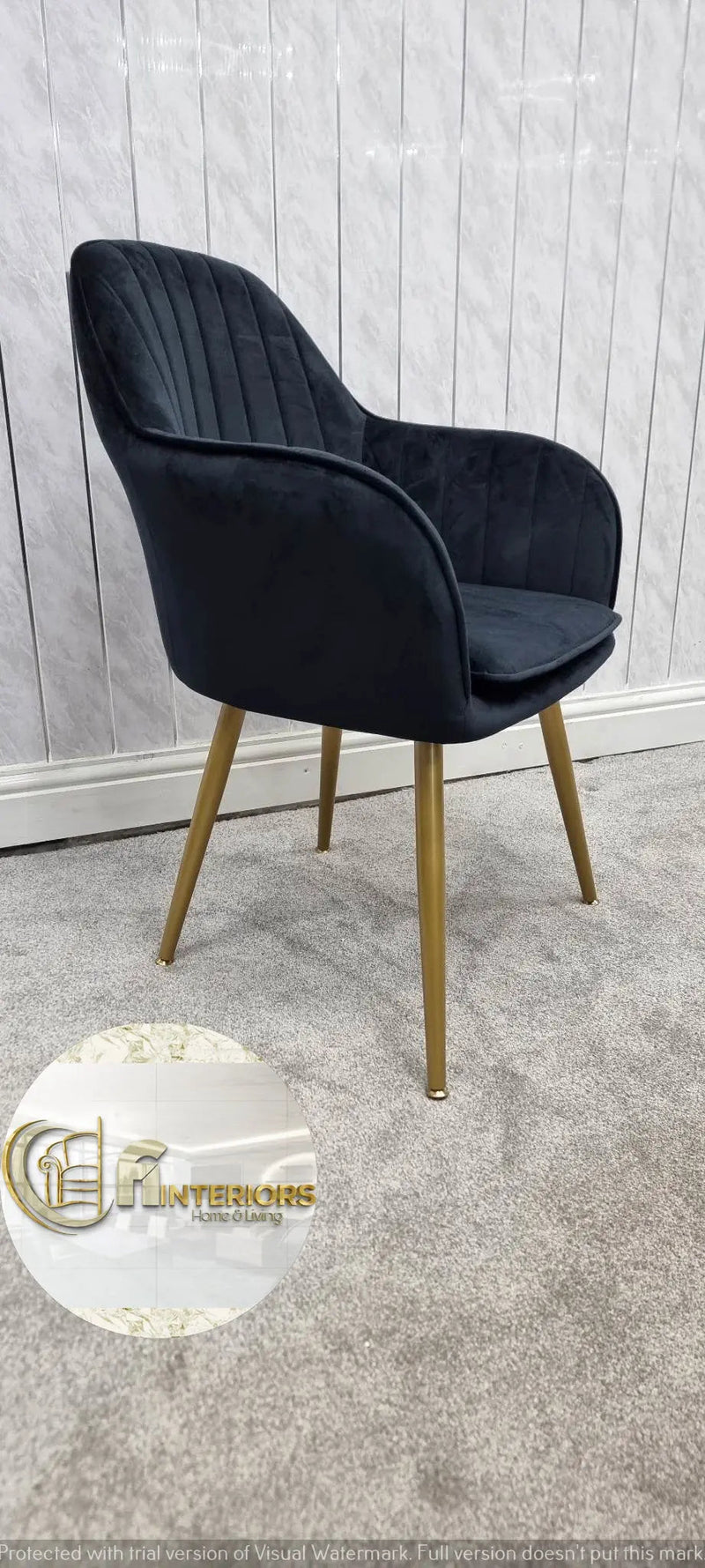 PRETORIA VELVET DINING CHAIR