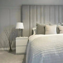 Audrie bed in plush velvet