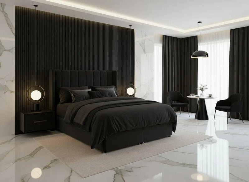 ROMA Divan Gas lift Bed – Bespoke Storage Options