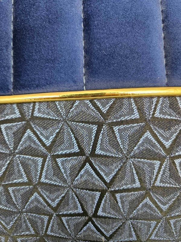 Cora Blue and Gold Detailing  Cushion