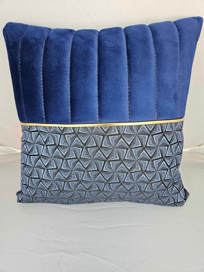 Cora Blue and Gold Detailing  Cushion