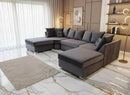 UTOPIA FRENCH VELVET U SHAPE CORNER SOFA RANGE