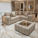 Louisiana Premium Plush Velvet Corner Sofa Range