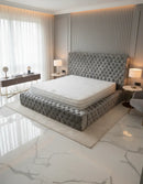 Park Lane Crushed Velvet Bed Frame – Bespoke Chesterfield Design, Handcrafted in the UK