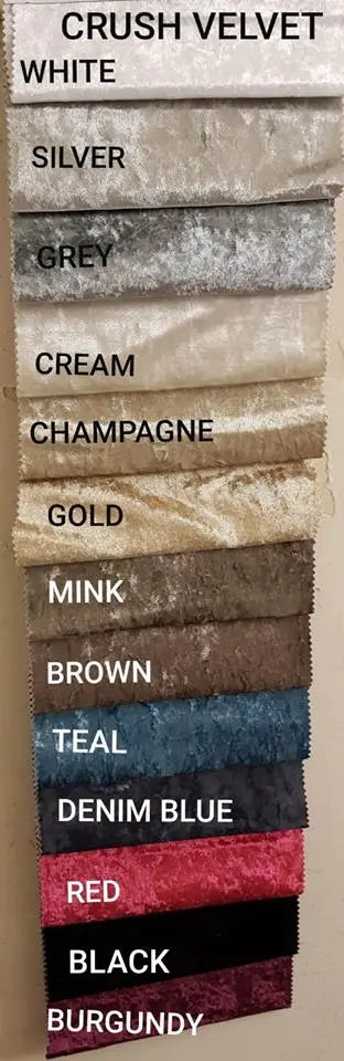 CRUSHED VELVET FOOTSTOOL 1 METER X 50 CM