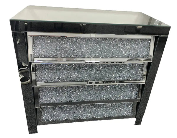 Crushed Diamond 4 Drawer Chest