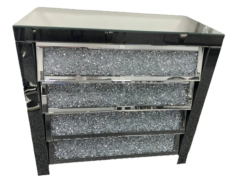 Crushed Diamond 4 Drawer Chest