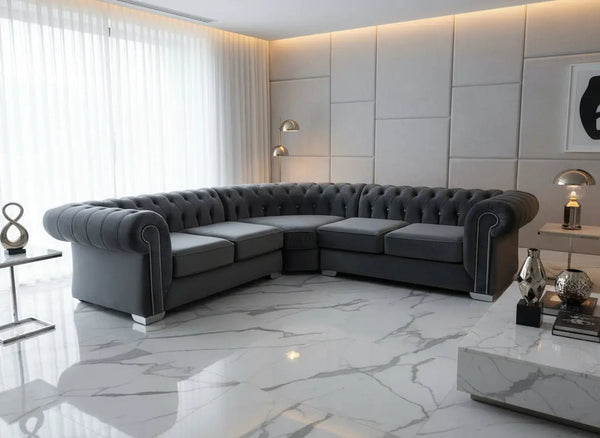 ROCKINGHAM CHESTERFIELD FRENCH VELVET SOFA RANGE