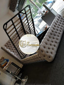 Arianna premier velvet ottoman bedframe