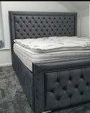 Arizona Plush Velvet Bed – Bespoke Handcrafted Bedstead (Made in the UK)