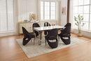 Santorini Sintered Stone Dining Table & Santorini Dining Chair Set – Modern Luxury Dining Collection Celebrity Interiors