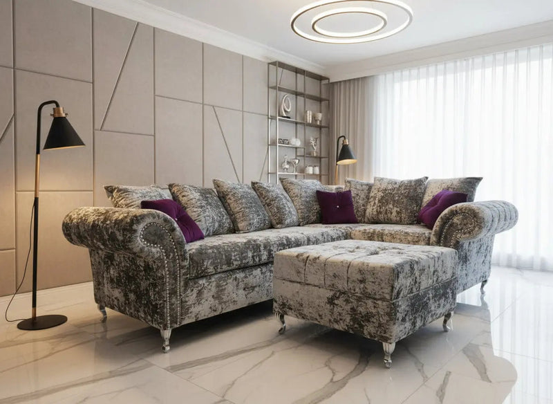 Duresta Lustro Crushed Velvet Sofa Range