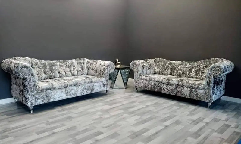 Raphael Lustro Crushed Velvet Sofa Range