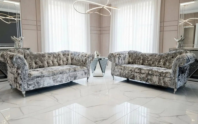 Raphael Lustro Crushed Velvet Sofa Range