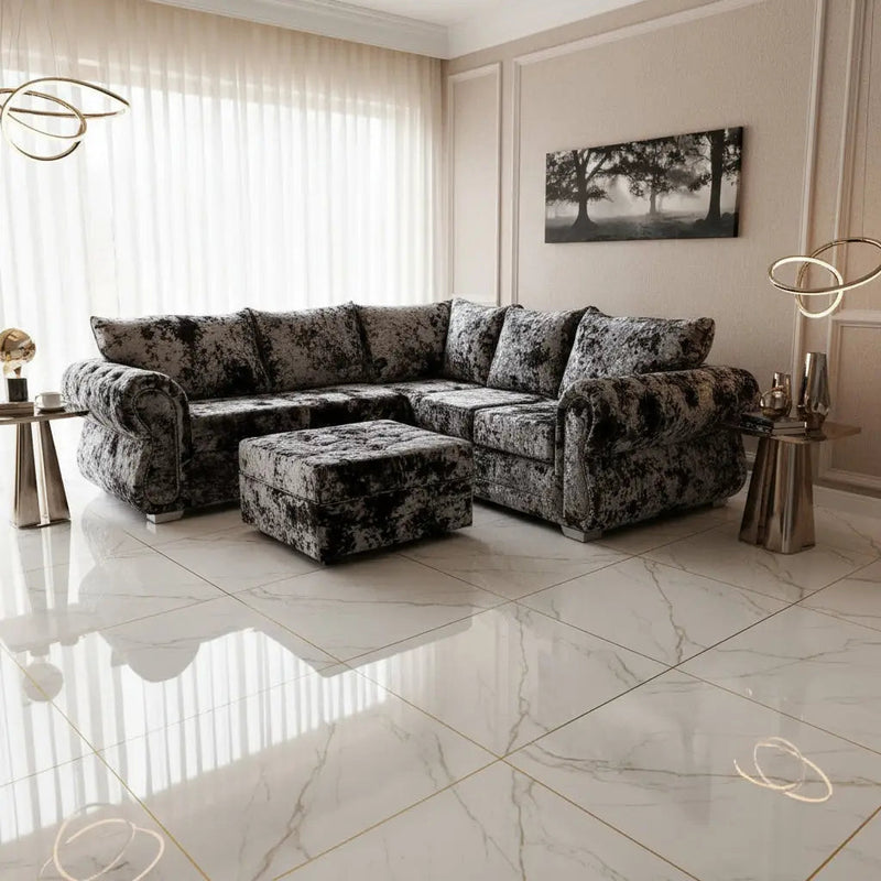 RINO LUSTRO CRUSHED VELVET SOFA RANGE