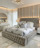 Park Lane Plush Velvet Bed Frame – Bespoke Handcrafted Chesterfield Design