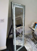 Crushed Diamond LED Cheval Mirror