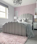 Lucy Plush Velvet Bed – Bespoke Handcrafted Bedstead (Made in the UK)