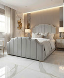 Lucy Plush Velvet Bed – Bespoke Handcrafted Bedstead (Made in the UK)