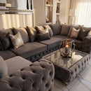 ASHTON FRENCH VELVET U CORNER SOFA RANGE