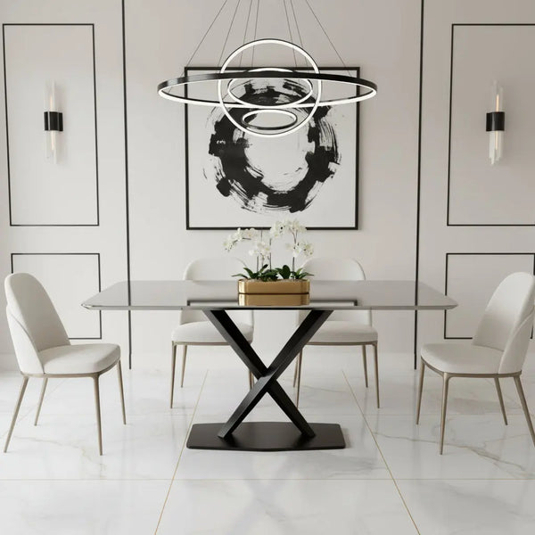 Apollo 1.6 Black Dining Table with Black Sintered Stone