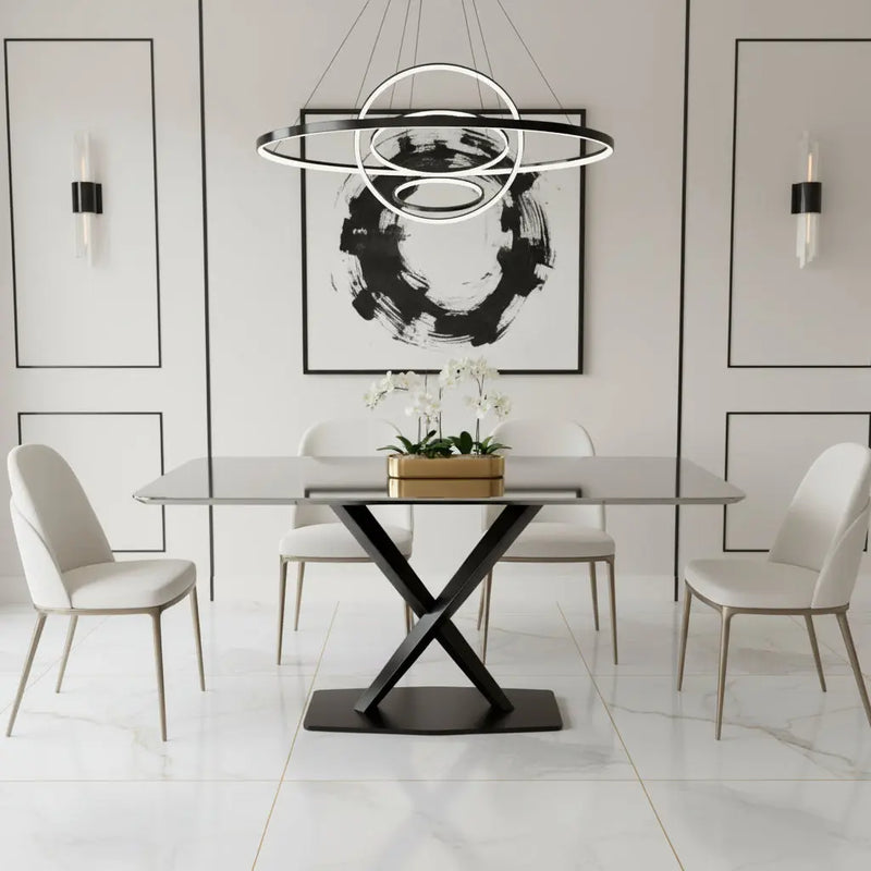 Apollo 1.6 Black Dining Table with Black Sintered Stone