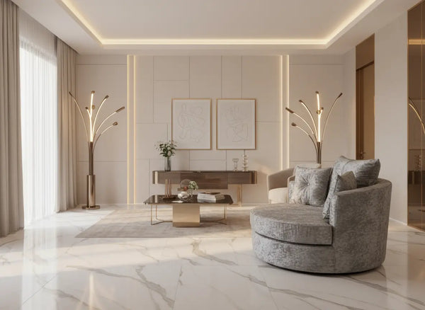 Swivel & Cuddle Chair – Crushed Velvet Collection