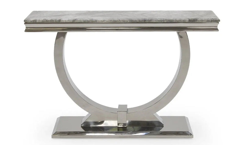 Arianna Grey Marble Console Table