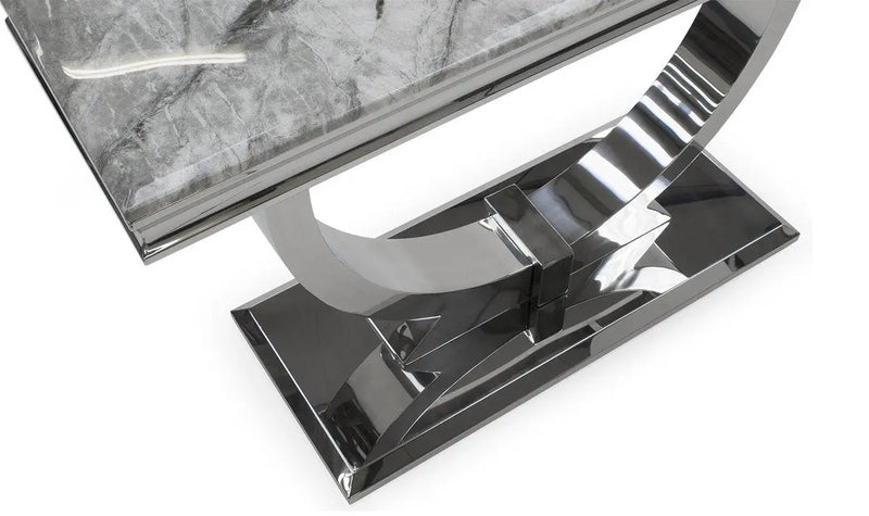 Arianna Grey Marble Console Table