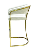 Porto Luxury Black & Gold Velvet Bar Stool Gold Legs Celebrity Interiors