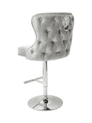 Valentino Luxury Barstool Lion Knocker Back Adjustable Height
