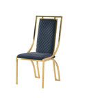 Ravello Gold Marble Dining Table & Windsor Dining Chair Set
