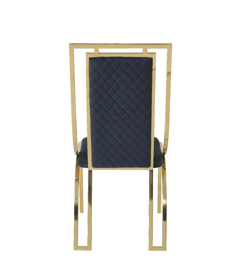 Ravello Gold Marble Dining Table & Windsor Dining Chair Set