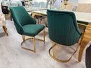 Lasco Plush Velvet Dining Chairs - Available In 4 Colours - Set Of 2
