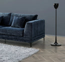 Aluxo Lenox Sofa Range in Aegean Blue Velvet furnish 365