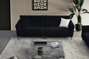 Aluxo Albany Sofa Range in Black Lux Boucle Fabric F I INTERIORS