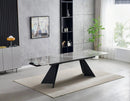 Chicago Extending Grey Ceramic Dining Table – 160cm to 200cm & 180cm x 260cm ASR INTERIOR