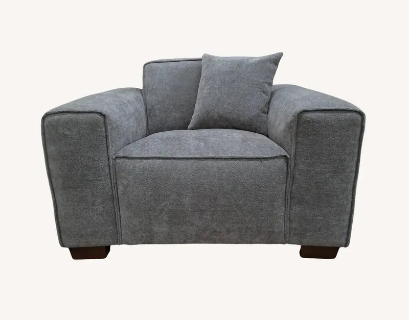 Aluxo Dakota Sofa Range in Charcoal Boucle FURNISH365