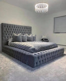 Park Lane Plush Velvet Bed Frame – Bespoke Handcrafted Chesterfield Design