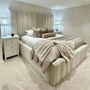 Audrie bed in plush velvet