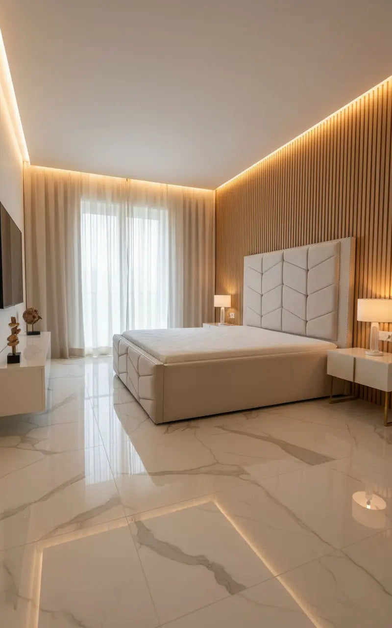 Knightsbridge Plush Velvet Bed – Bespoke Handcrafted Bedstead (Made in the UK)