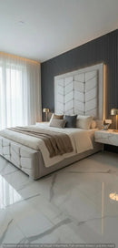 Knightsbridge Plush Velvet Bed – Bespoke Handcrafted Bedstead (Made in the UK)