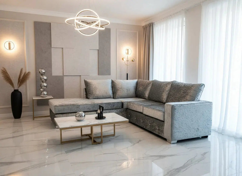 Charles Crushed Velvet Sofa Range