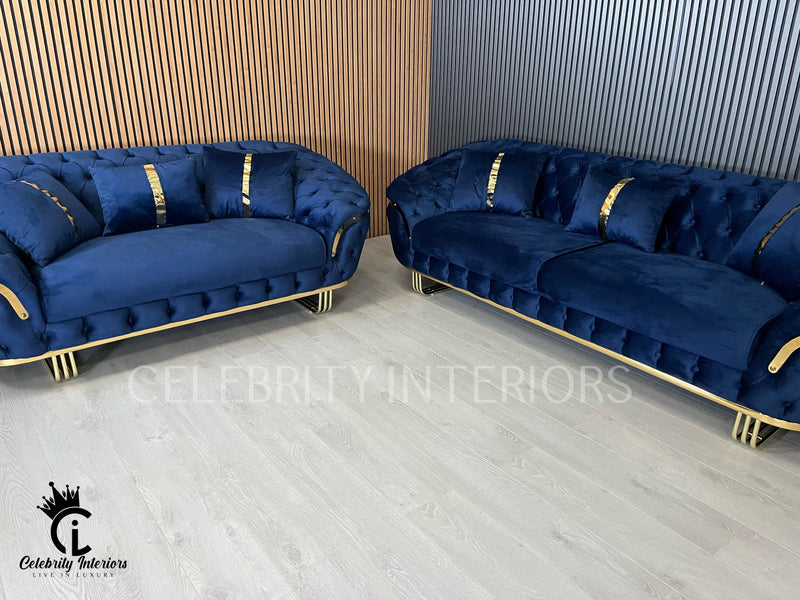 Bvlgari Special 3+2 Sofa Range Plush Velvet - Choose Combination