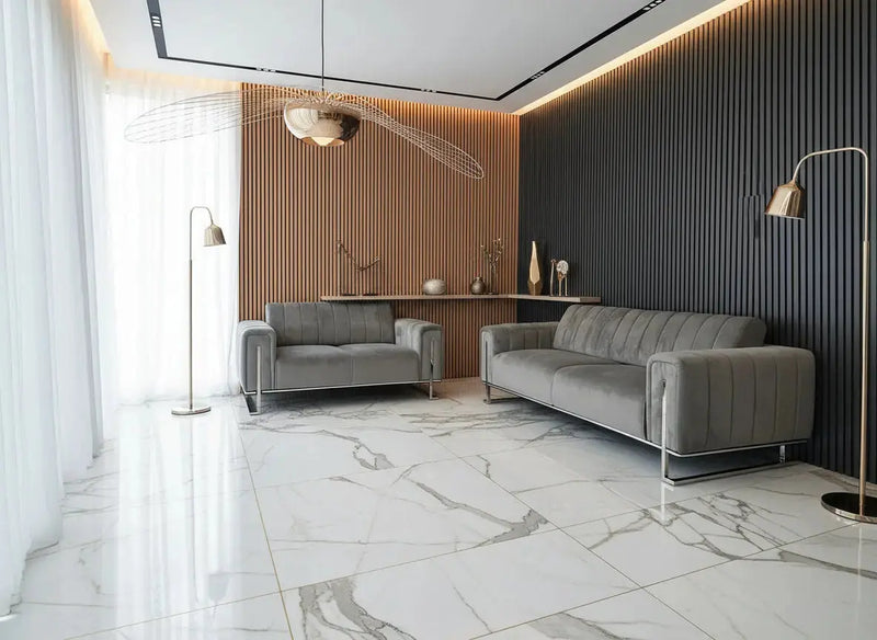 Genova 2+2 in Grey and Chrome