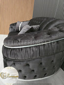 Konan 2 Seater Grey And Chrome - Now On Sale