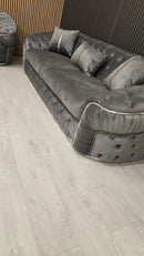 Ambassador 3+2 Seater In Grey V27 & Chrome