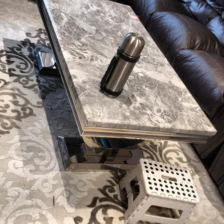 Arianna Grey Marble Coffee Table